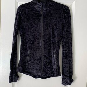 Lululemon Athletica Black Velvet Jacket